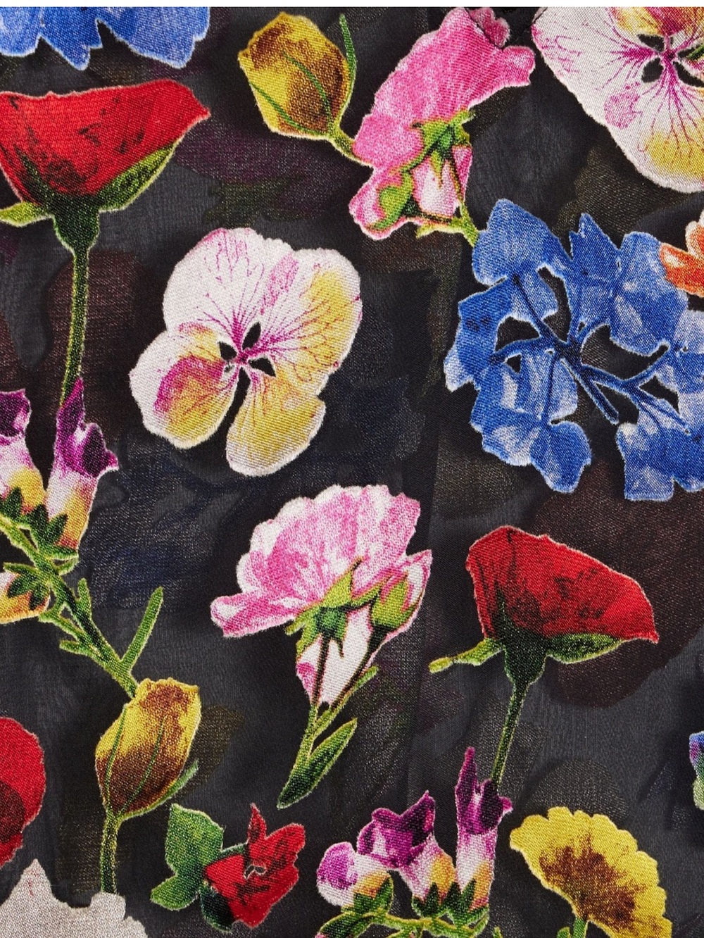 Alice + Olivia Onica Floral Print Blouse - Picture 8 of 10